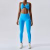 Ensemble de leggings+ Brassière de Yoga à haute Compression, TZ8013-4 – Image 3